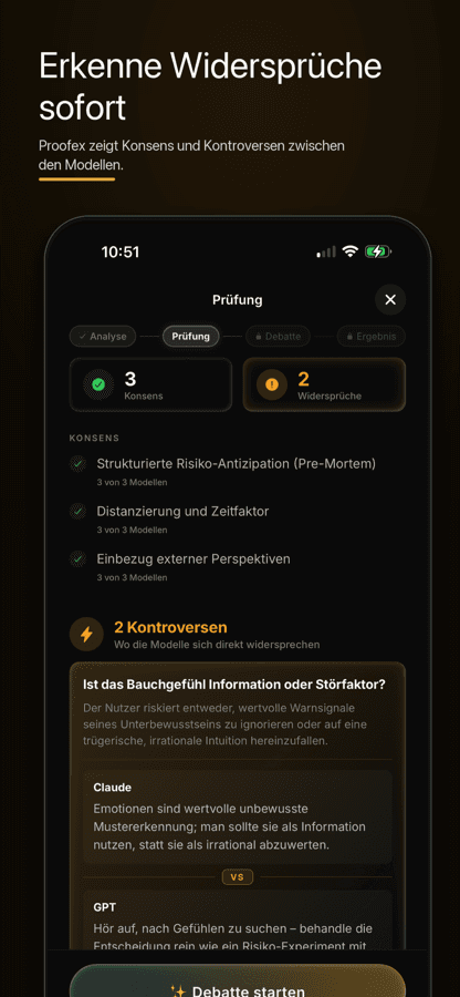 Proofex im App Store: Widersprüche zwischen den Modellen